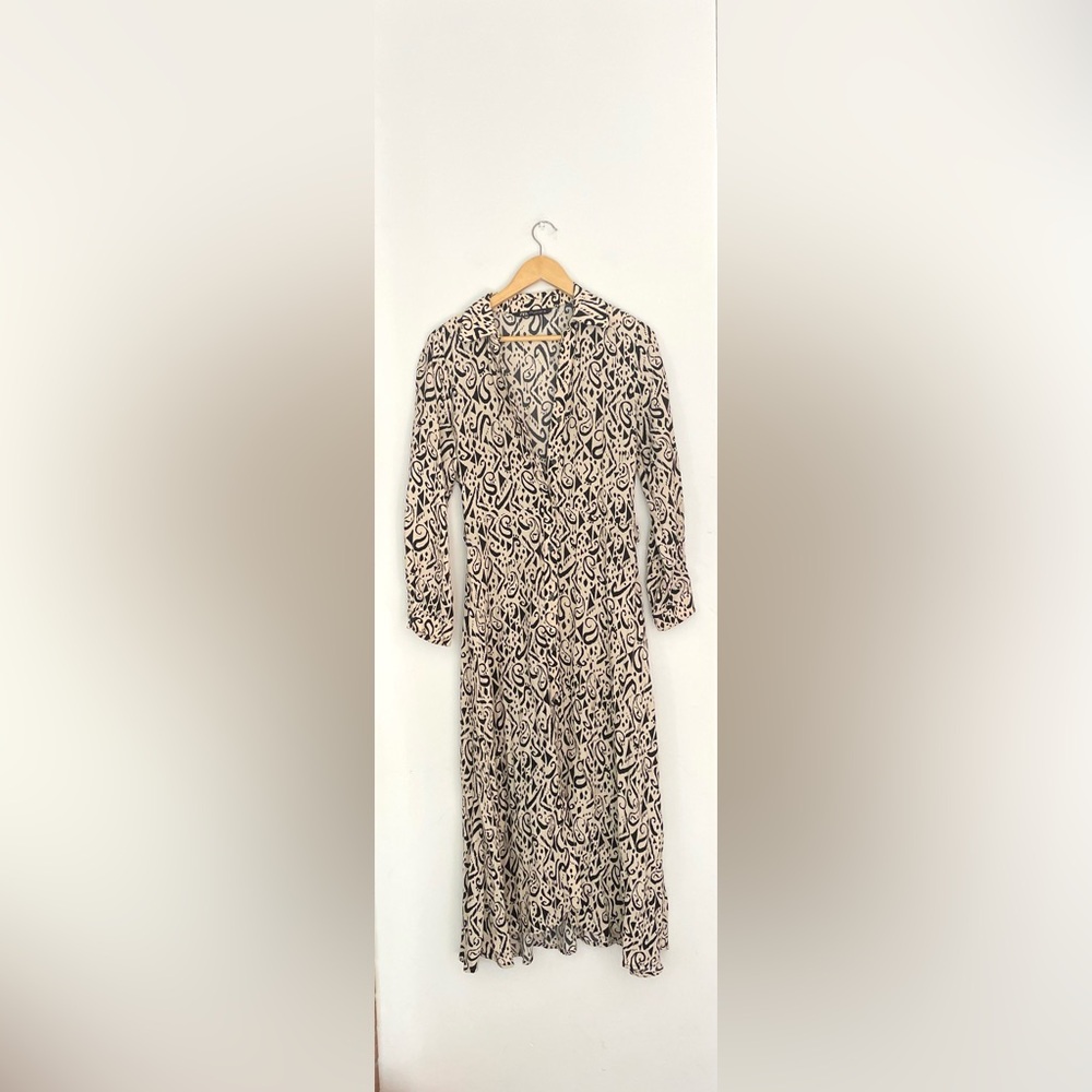 ZARA MIDI MAXI PRINTED SHIRT
DRESS Print l - Picture 3 of 12
